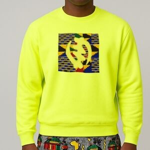 Neon Yellow Sweatshirt for Men